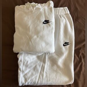 Nike White Joggers Set